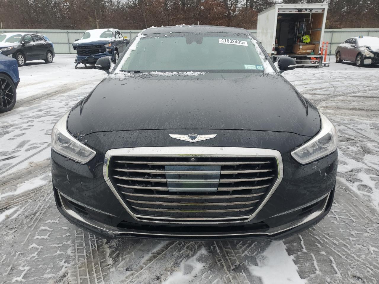 2017 Genesis G90 VIN KMHG54JH9HU026382 Copart auction photo, side / rear end damage thumbnail 5