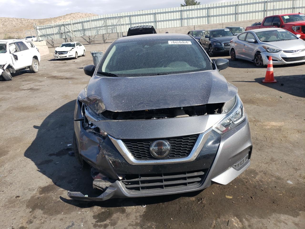 2020 Nissan Versa VIN 3N1CN8DV7LL834716 Copart auction photo, front end damage thumbnail 5