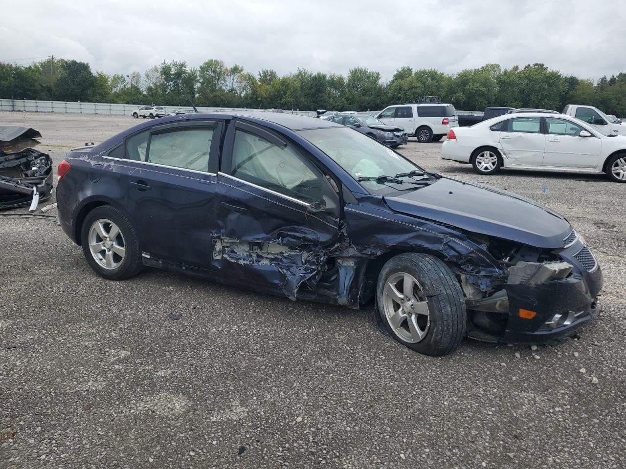 2011 Chevrolet Cruze VIN 1G1PF5S99B7208760 Copart auction photo, side / front end damage thumbnail 4