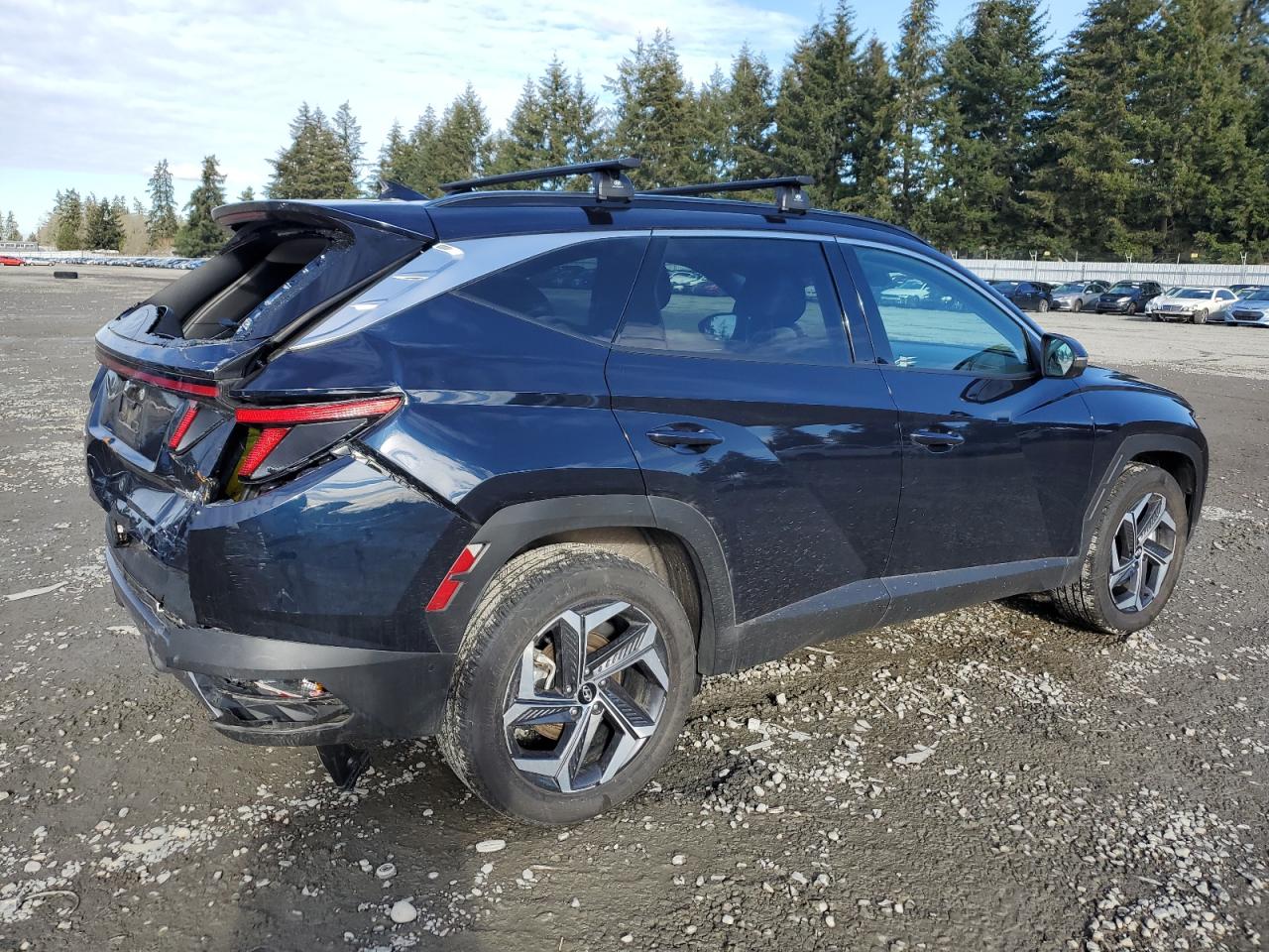2023 Hyundai Tucson VIN KM8JECA12PU135168 Copart auction photo, rear end damage thumbnail 3