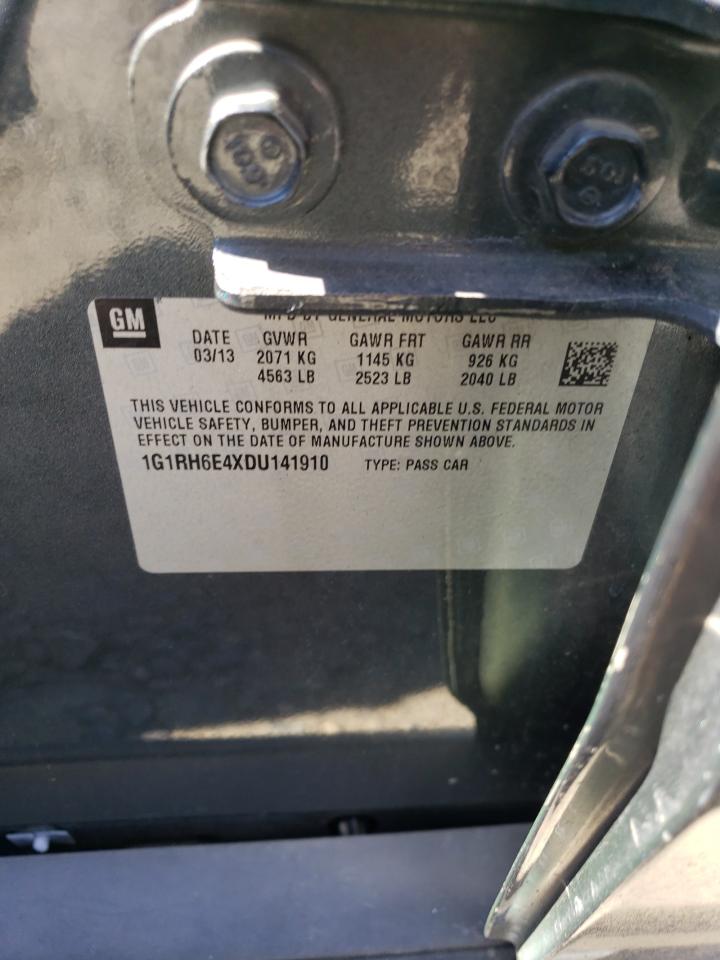 2013 Chevrolet Volt VIN 1G1RH6E4XDU141910 Copart auction photo, undercarriage / side damage thumbnail 13