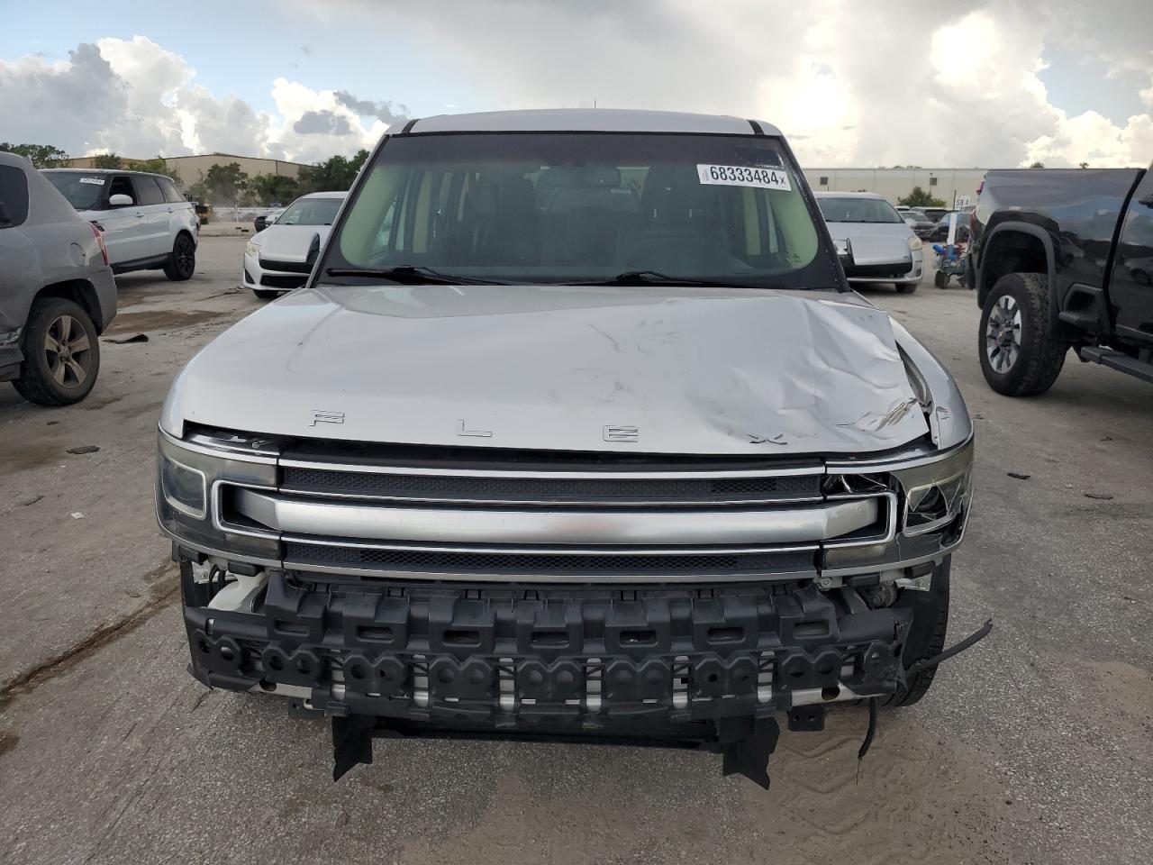 2014 Ford Flex VIN 2FMGK5D80EBD16988 Copart auction photo, front end / side damage thumbnail 5