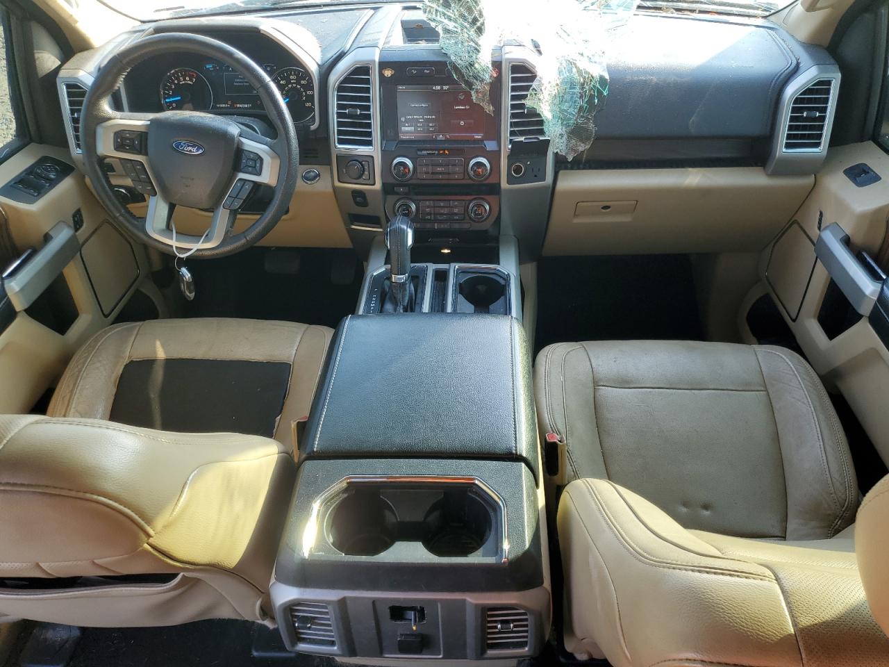 2015 Ford F-150 VIN 1FTEW1EG1FKD64960 Copart auction photo, front end / top/roof damage thumbnail 6