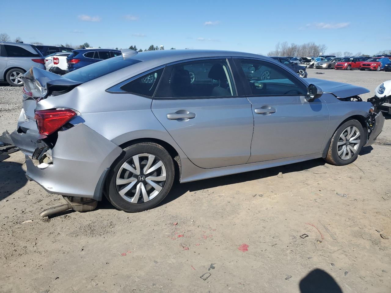 2022 Honda Civic VIN 2HGFE2F22NH545959 Copart auction photo, front end / rear end damage thumbnail 3