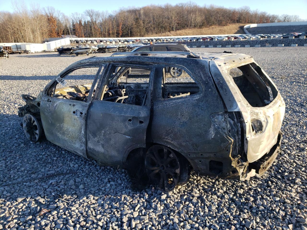 2020 Subaru Forester VIN JF2SKASC0LH545140 Copart auction photo, burn damage thumbnail 2