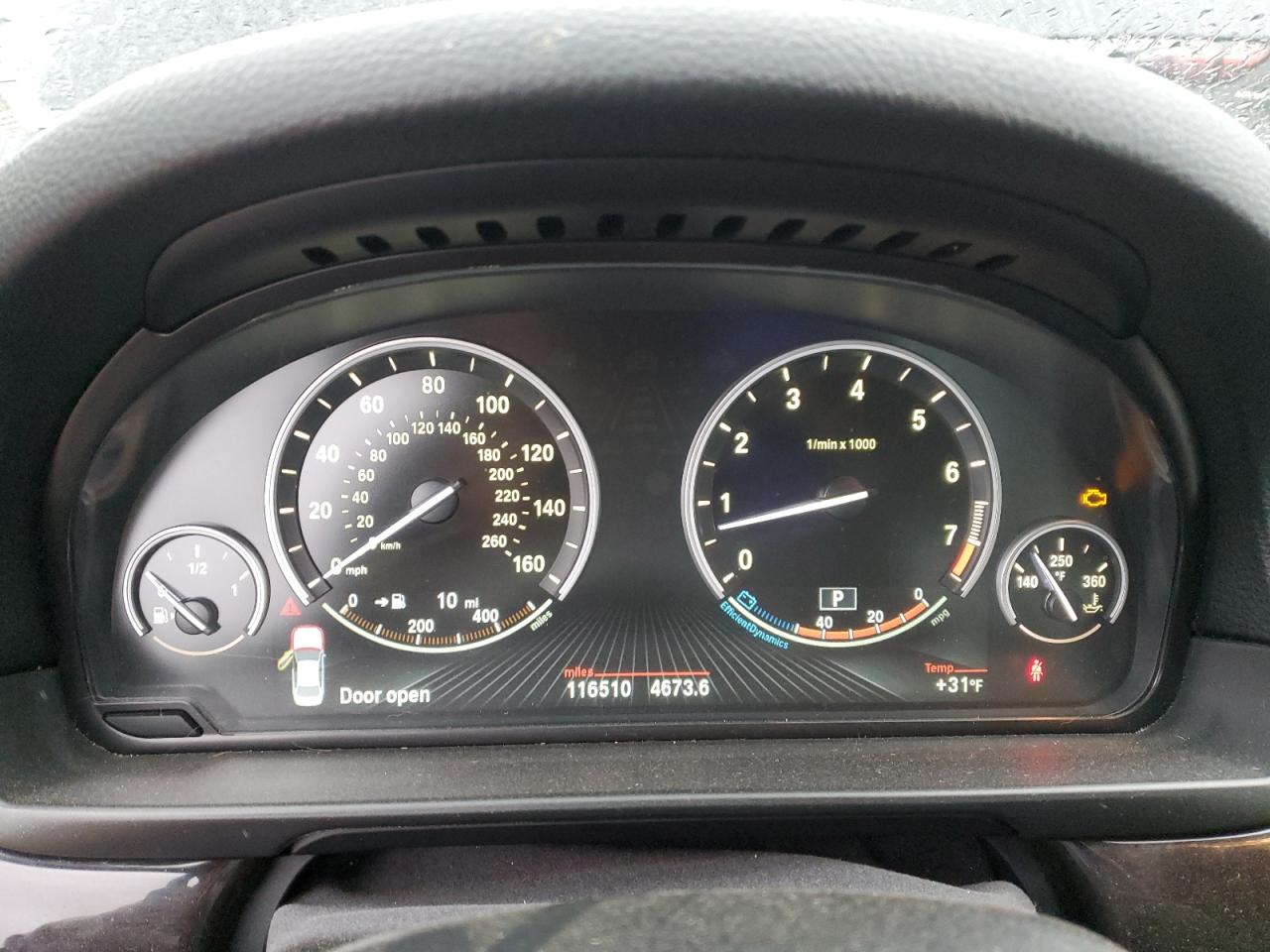 2014 BMW 5er VIN WBA5B3C56ED530611 Copart auction photo, hail damage thumbnail 9