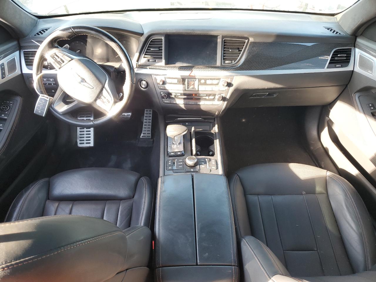 2018 Genesis G80 VIN KMHGN4JB0JU256636 Copart auction photo, rear end damage thumbnail 8
