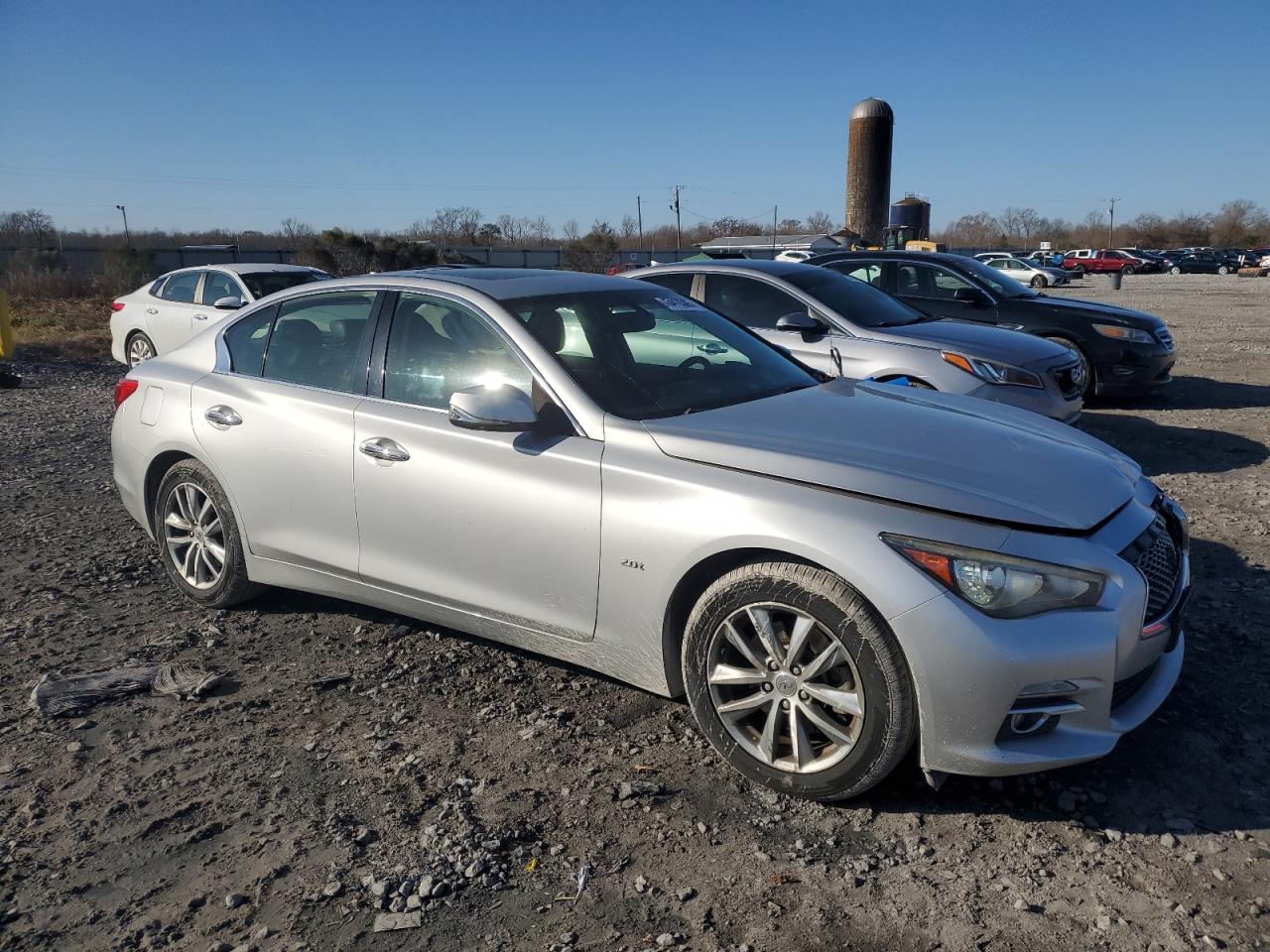 2016 Infiniti Q50 VIN JN1CV7AR4GM252764 Copart auction photo, front end damage thumbnail 4