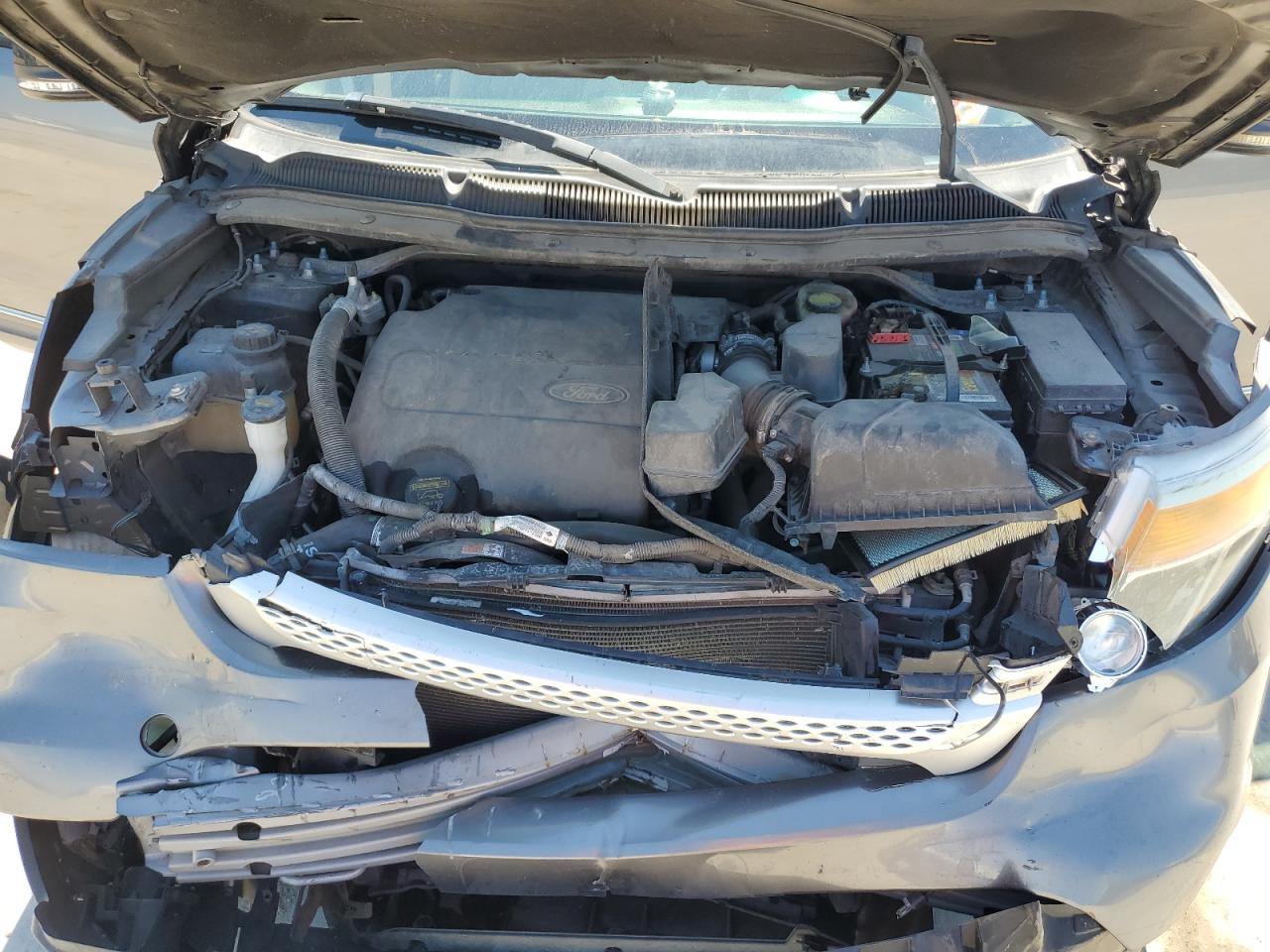 2013 Ford Explorer VIN 1FM5K7D82DGB26605 Copart auction photo, front end / side damage thumbnail 12