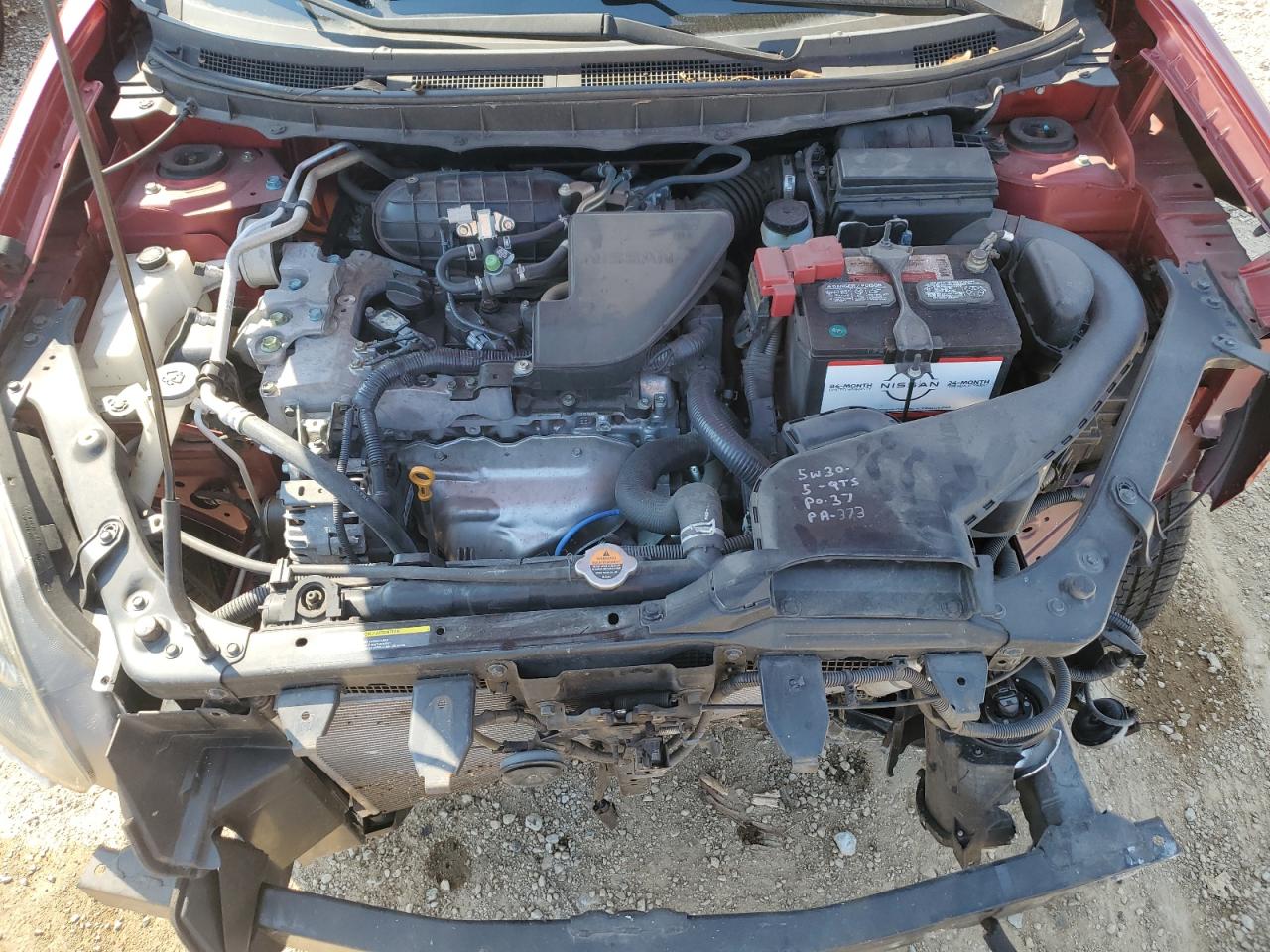 2015 Nissan Rogue VIN JN8AS5MT6FW160457 Copart auction photo, front end / rear end damage thumbnail 12