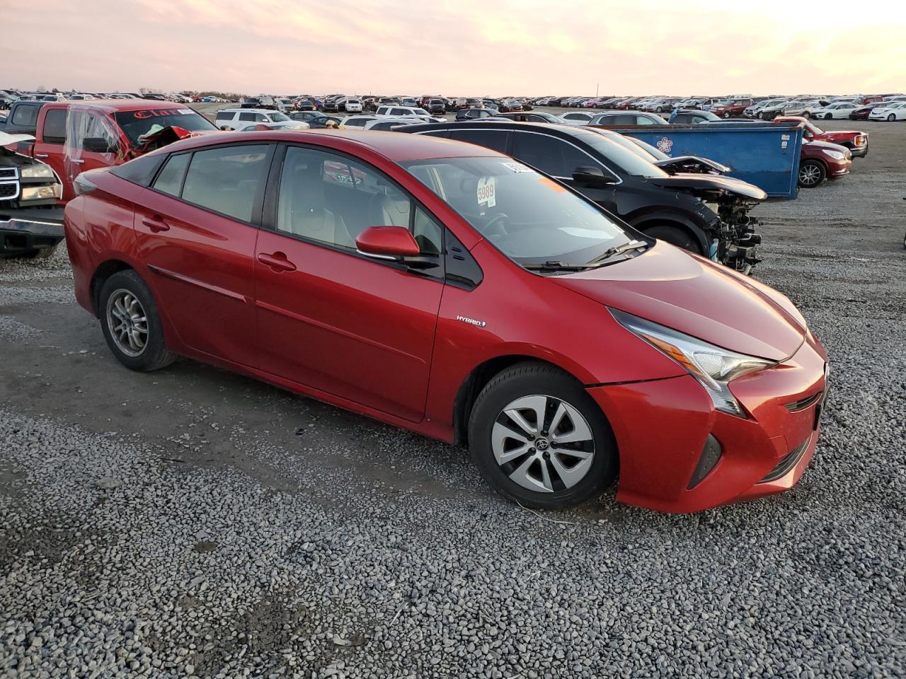 2016 Toyota Prius VIN JTDKARFU0G3511334 Copart auction photo, biohazard/chemical / front end damage thumbnail 4