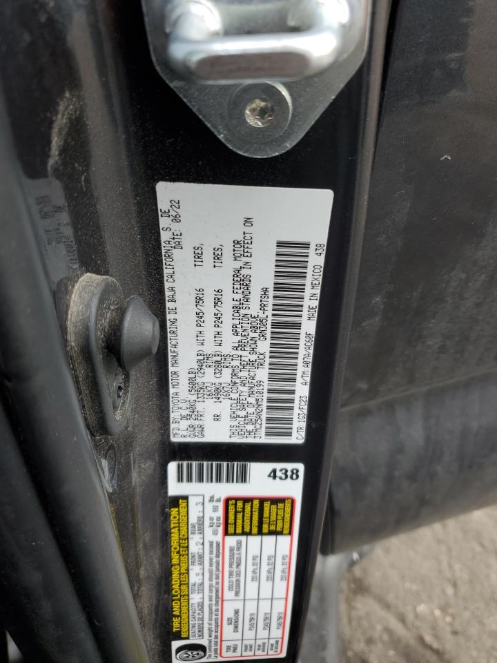 2022 Toyota Tacoma VIN 3TMCZ5AN2NM510199 Copart auction photo, front end damage thumbnail 12