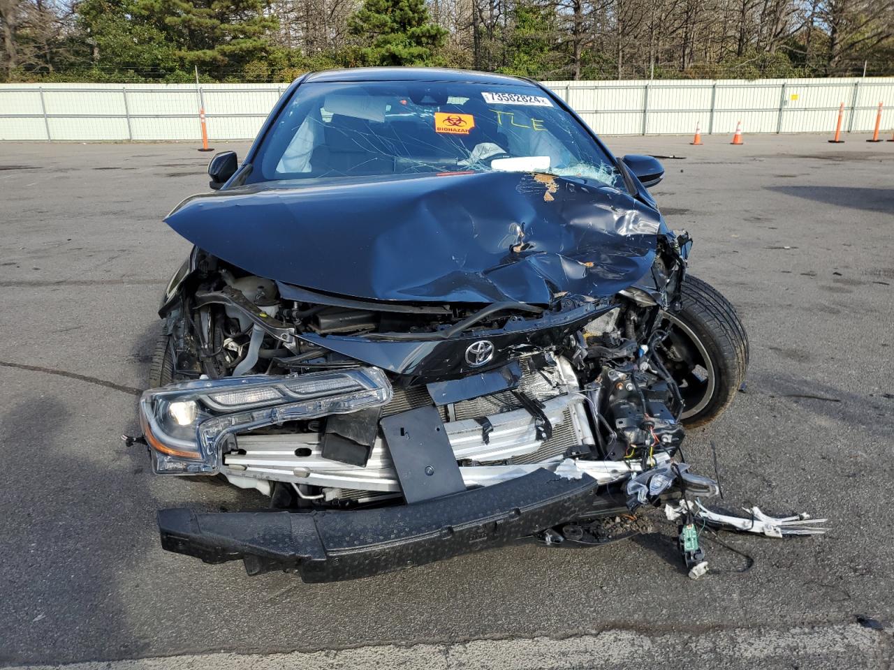 2021 Toyota Corolla VIN 5YFS4MCE9MP060995 Copart auction photo, front end / side damage thumbnail 5