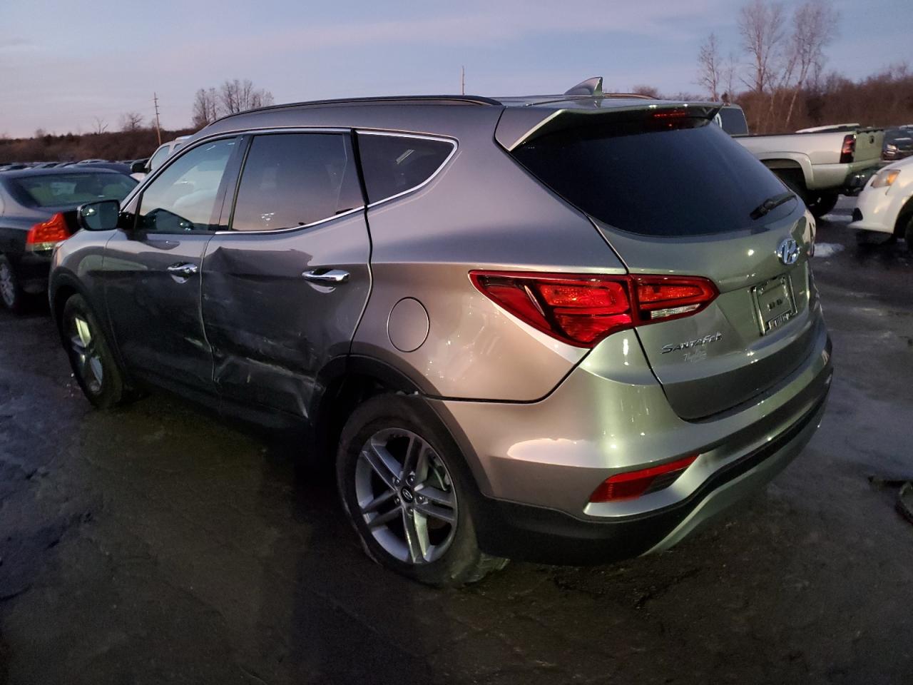 2018 Hyundai Santa Fe VIN 5XYZU3LB7JG571281 Copart auction photo, side damage thumbnail 2