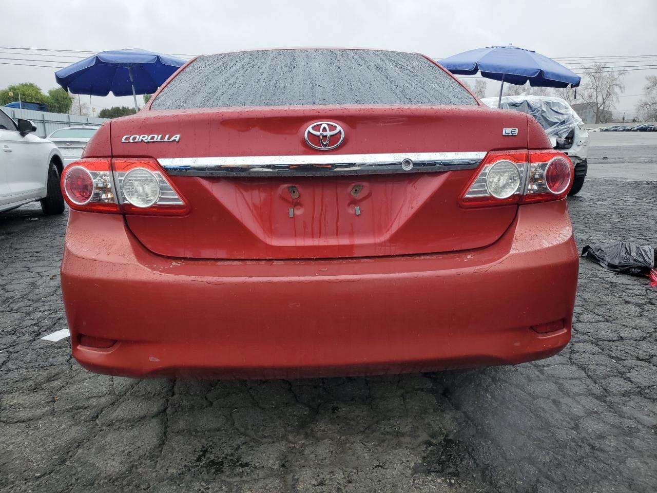 2012 Toyota Corolla VIN 5YFBU4EE9CP040483 Copart auction photo, front end / side damage thumbnail 6