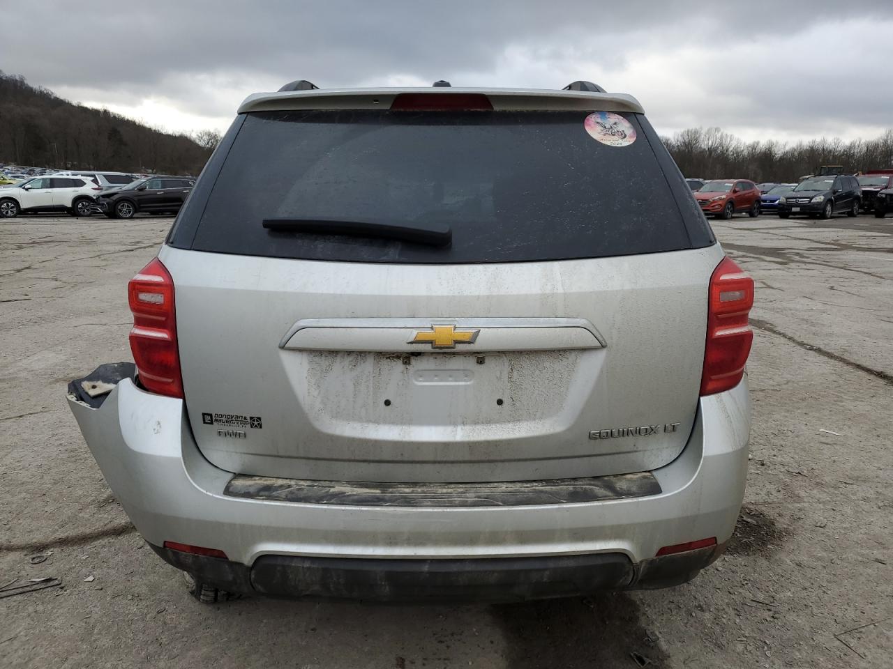 2016 Chevrolet Equinox VIN 2GNFLFEK4G6140737 Copart auction photo, side / rear end damage thumbnail 6