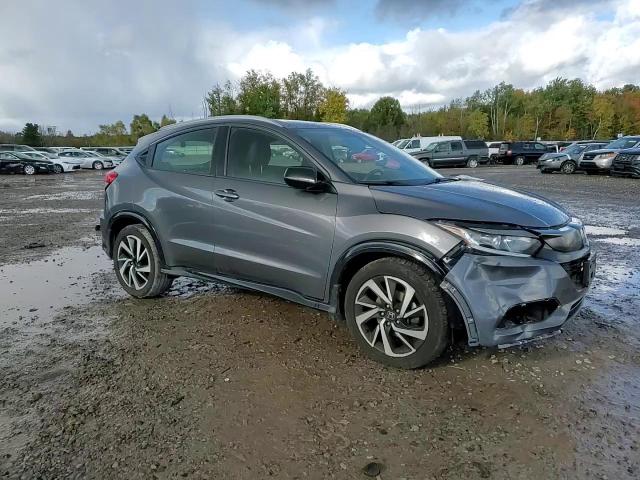2019 Honda HR-V VIN 3CZRU6H13KG705556 Copart auction photo, front end / side damage thumbnail 11