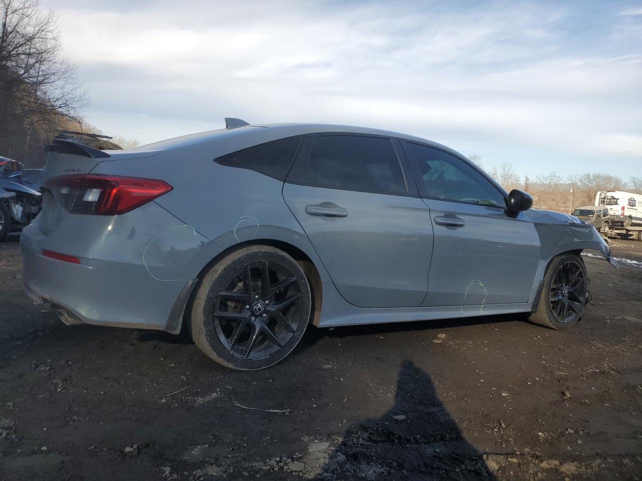 2022 Honda Civic VIN 2HGFE2F54NH593182 Copart auction photo, front end / minor dent/scratches damage thumbnail 3