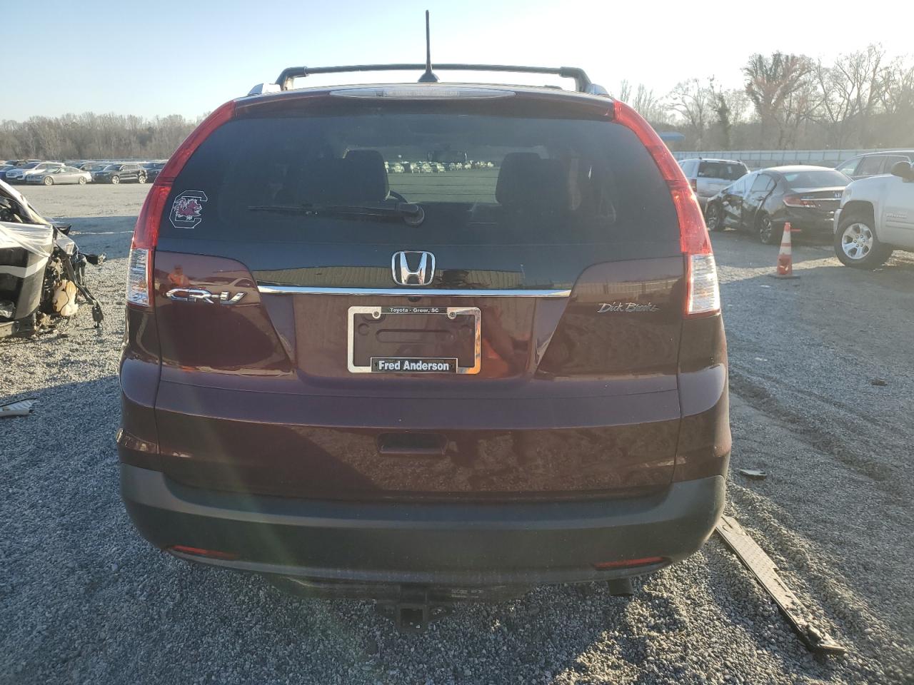 2012 Honda CR-V VIN 5J6RM3H70CL036184 Copart auction photo, side damage thumbnail 6