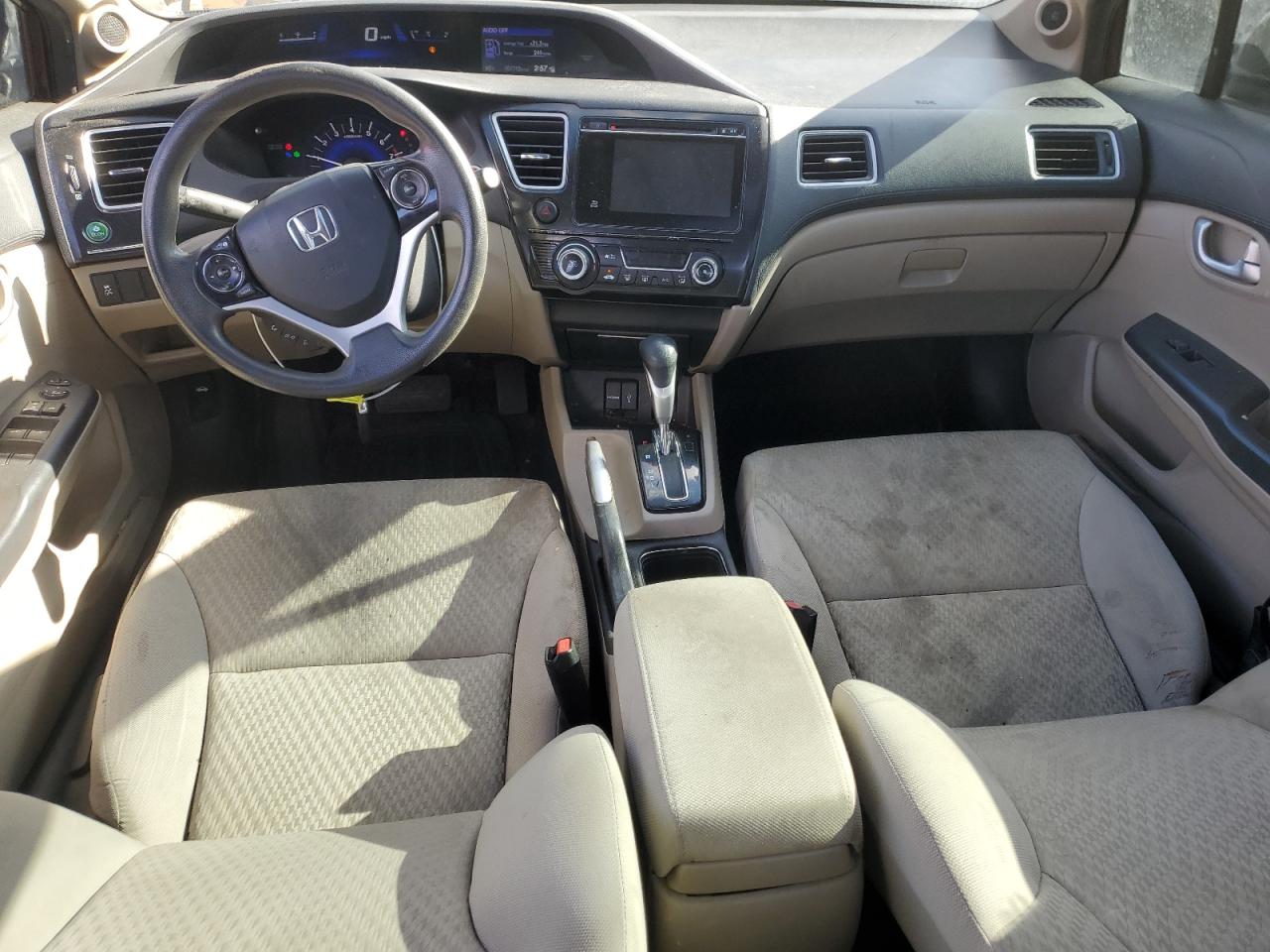 2014 Honda Civic VIN 2HGFB2F82EH552200 Copart auction photo, rear end / front end damage thumbnail 8