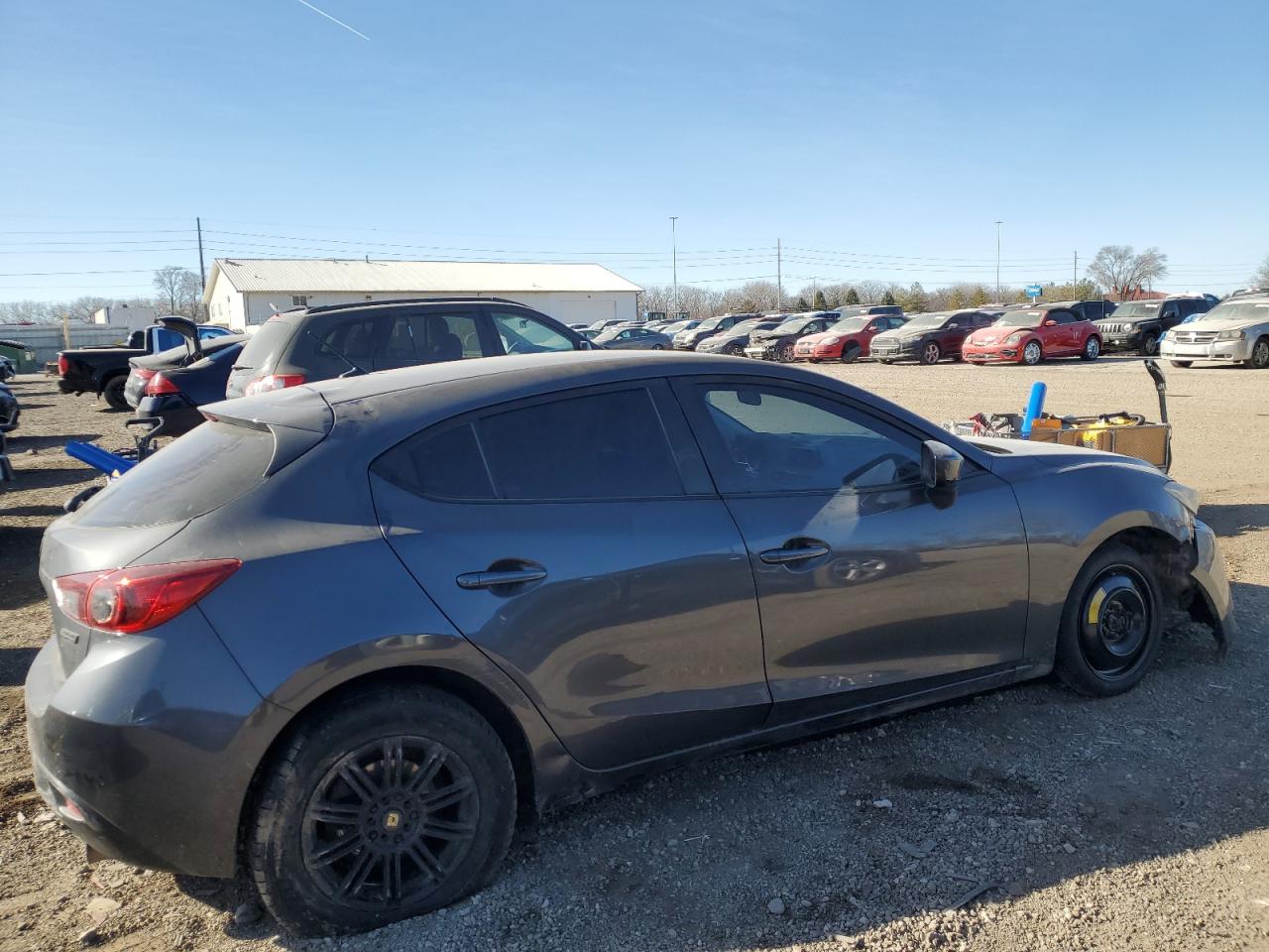 2014 Mazda 3 VIN JM1BM1K7XE1186810 Copart auction photo, front end / undercarriage damage thumbnail 3