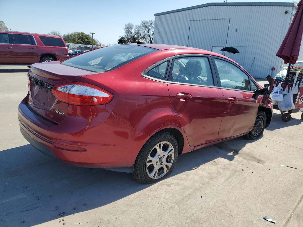 2014 Ford Fiesta VIN 3FADP4BJ1EM133810 Copart auction photo, vandalism / front end damage thumbnail 3