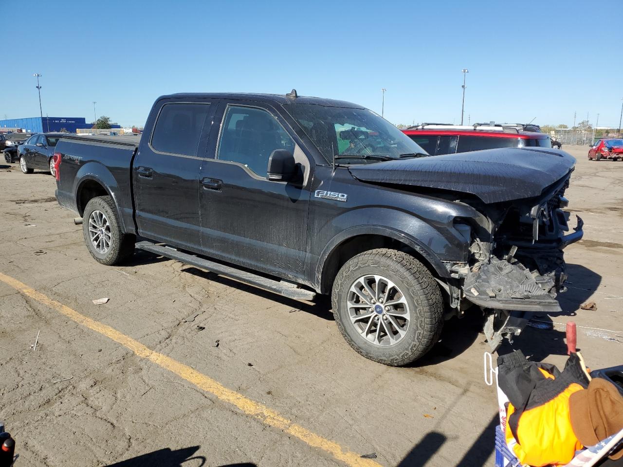 2019 Ford F-150 VIN 1FTEW1EP1KFD44338 Copart auction photo, front end damage thumbnail 4