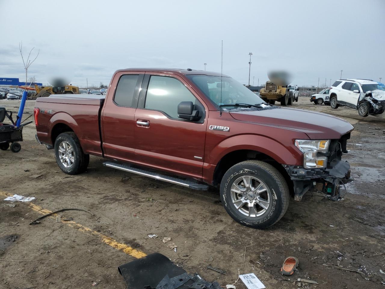 2017 Ford F-150 VIN 1FTEX1EP1HKC80573 Copart auction photo, rear end / front end damage thumbnail 4