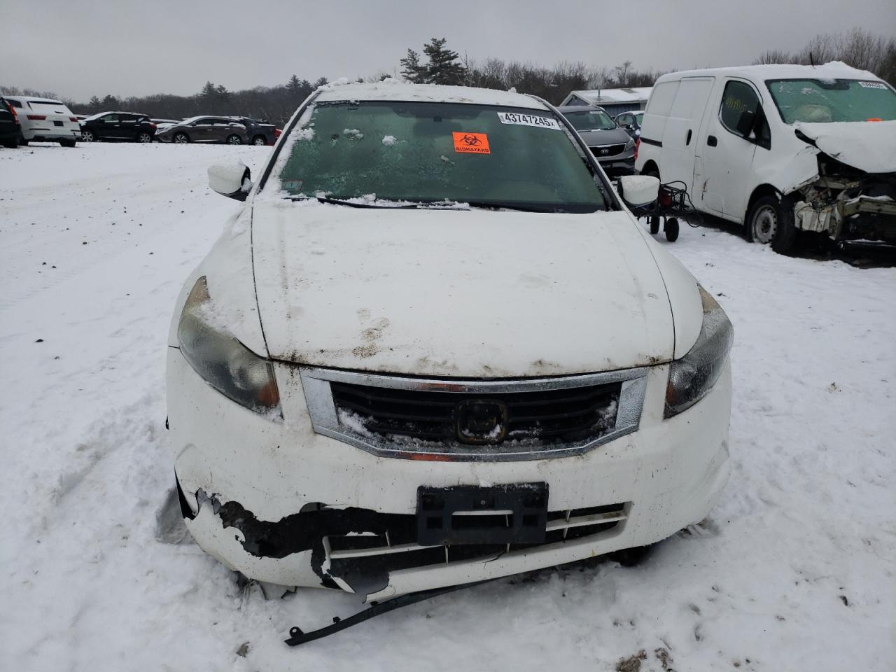 2008 Honda Accord VIN 1HGCP26408A113677 Copart auction photo, front end / undercarriage damage thumbnail 5