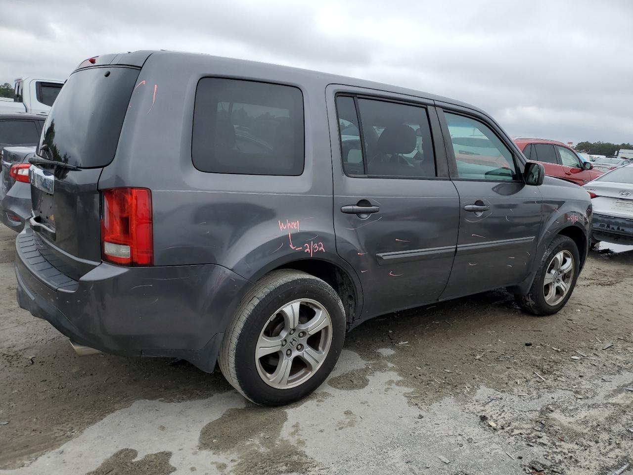 2015 Honda Pilot VIN 5FNYF3H57FB009579 Copart auction photo, front end damage thumbnail 3