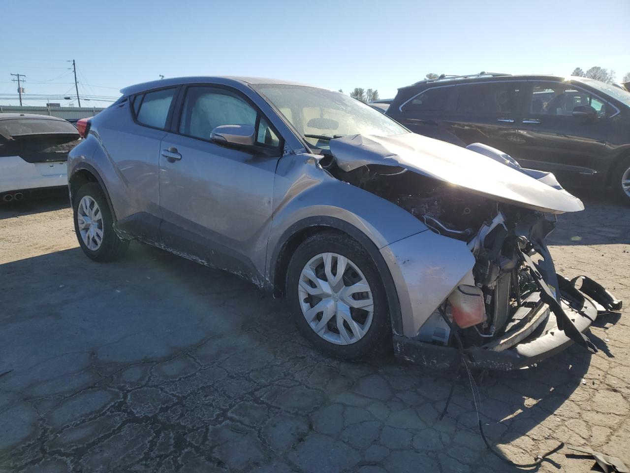 2019 Toyota C-HR VIN NMTKHMBX8KR073960 Copart auction photo, front end damage thumbnail 4