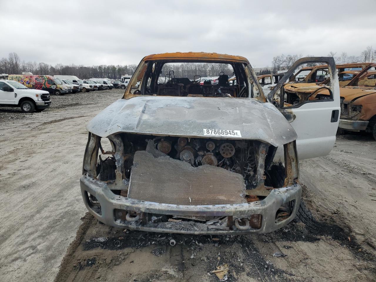 2016 Ford F350 VIN 1FD8W3HT9GEC44000 Copart auction photo, burn damage thumbnail 5