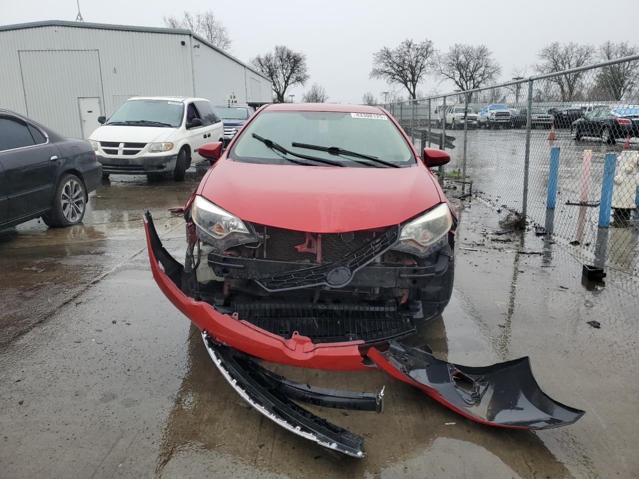 2014 Toyota Corolla VIN 5YFBURHE0EP101103 Copart auction photo, front end / rear end damage thumbnail 5