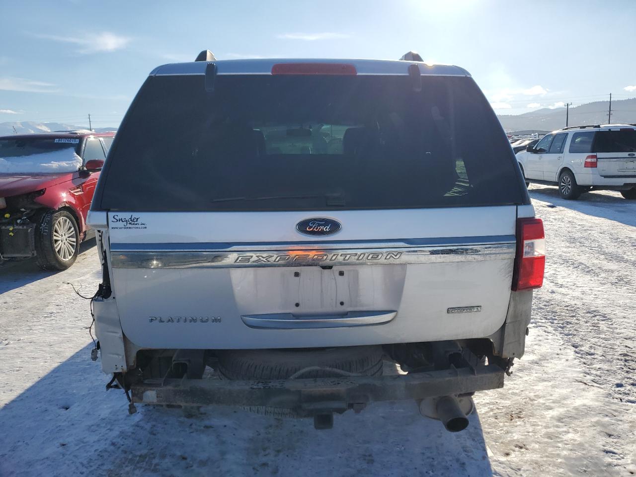 2017 Ford Expedition VIN 1FMJU1MT8HEA33809 Copart auction photo, front end / rear end damage thumbnail 6