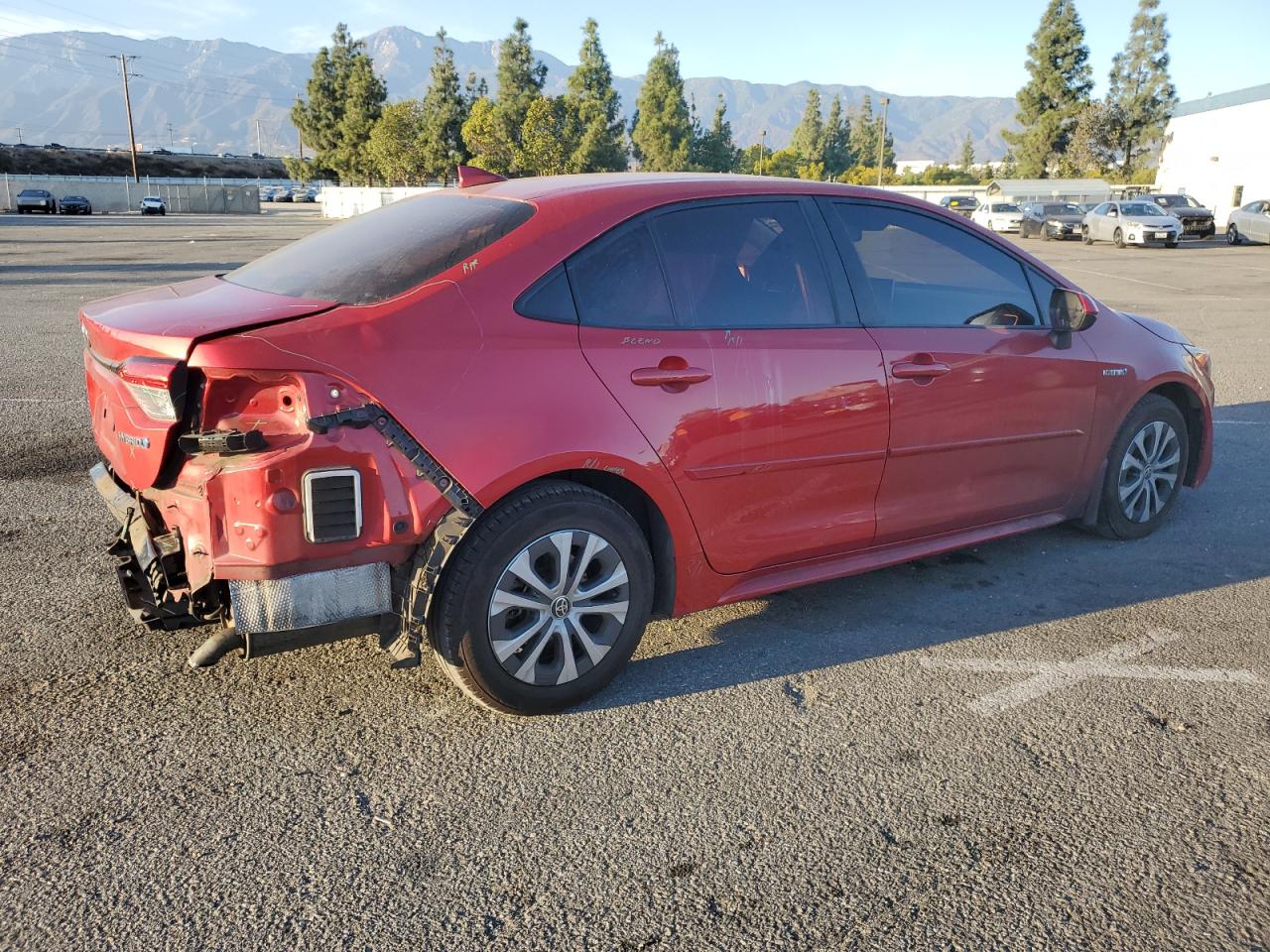 2020 Toyota Corolla VIN JTDEBRBE4LJ011448 Copart auction photo, rear end damage thumbnail 3