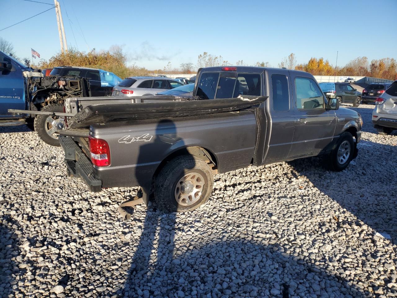 2011 Ford Ranger VIN 1FTLR4FE1BPA03254 Copart auction photo, side / rear end damage thumbnail 3