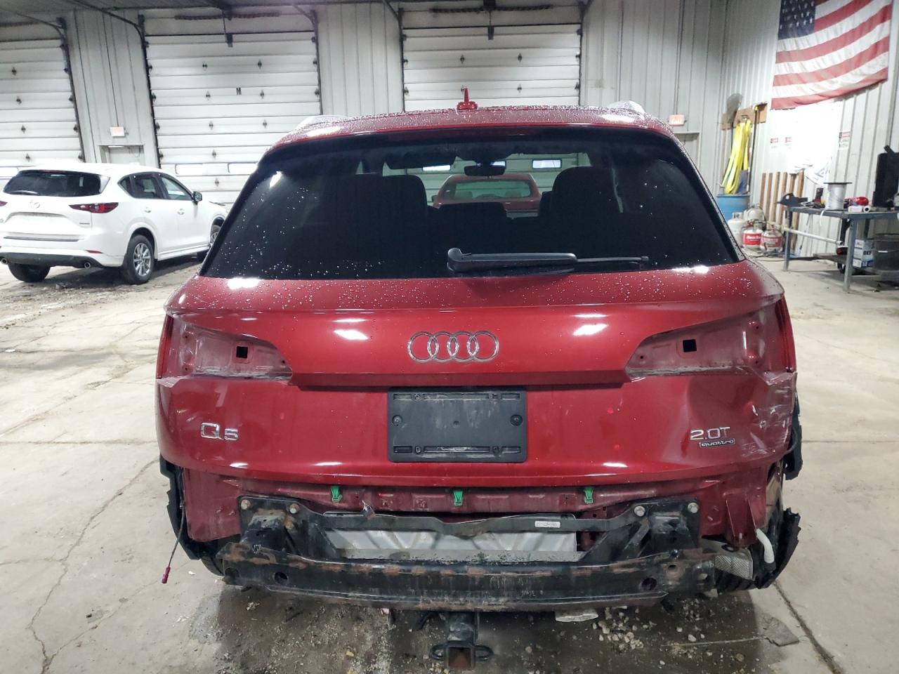 2018 Audi Q5 VIN WA1BNAFY0J2077013 Copart auction photo, rear end damage thumbnail 6