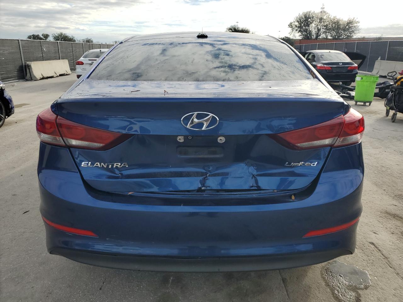 2017 Hyundai Elantra VIN 5NPD84LF3HH132282 Copart auction photo, rear end damage thumbnail 6