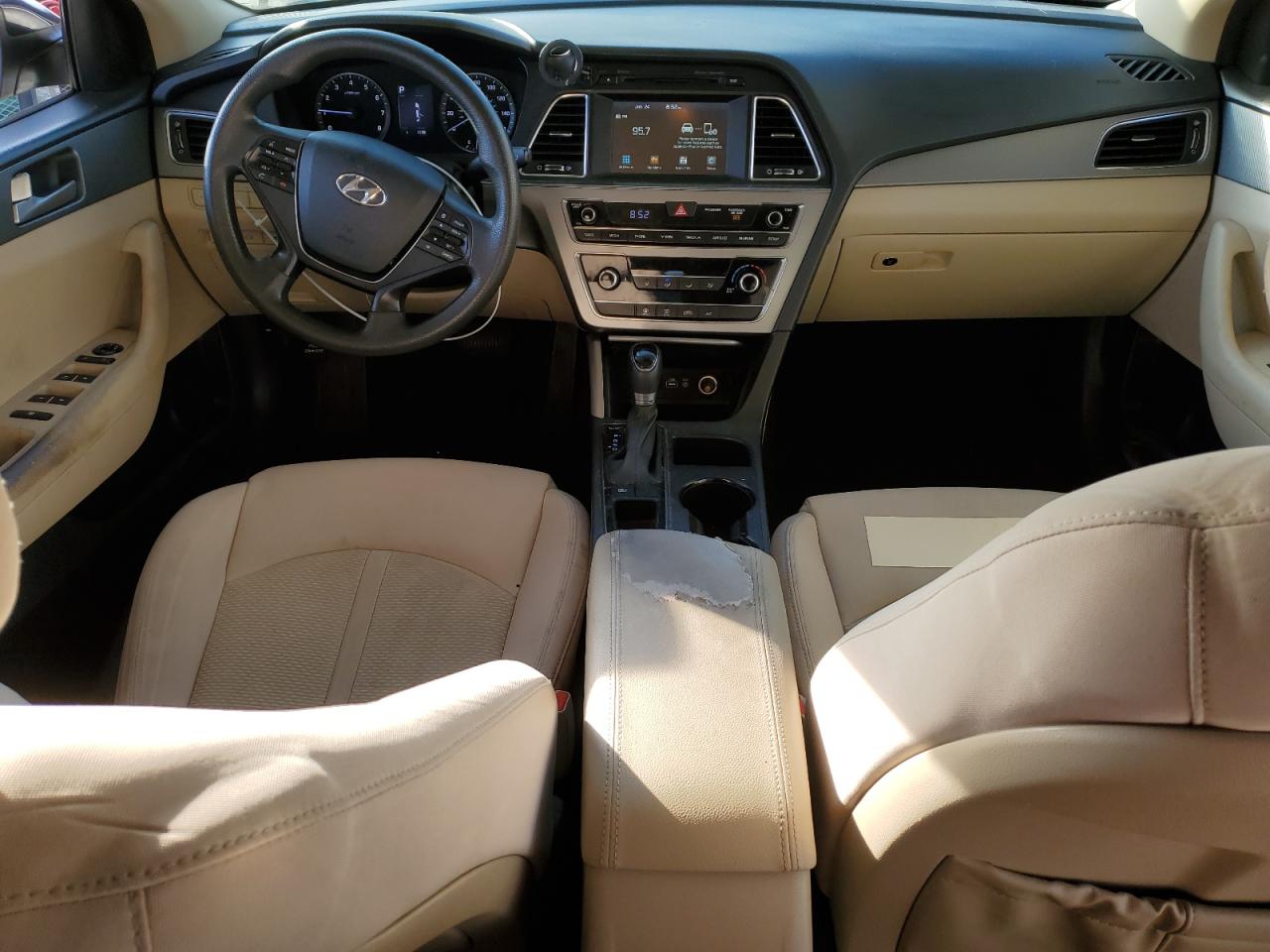 2016 Hyundai Sonata VIN 5NPE24AF0GH382554 Copart auction photo, front end / side damage thumbnail 8