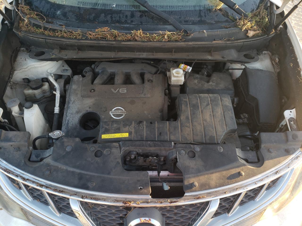 2012 Nissan Murano VIN JN8AZ1MW1CW232840 Copart auction photo, top/roof damage thumbnail 12