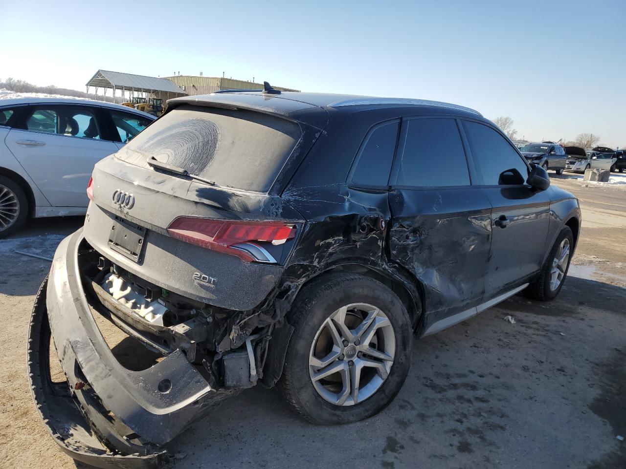 2018 Audi Q5 VIN WA1ANAFY4J2221562 Copart auction photo, side damage thumbnail 3
