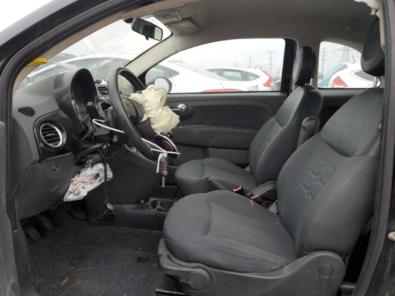 2014 Fiat 500 VIN 3C3CFFAR2ET249863 Copart auction photo, front end / minor dent/scratches damage thumbnail 7