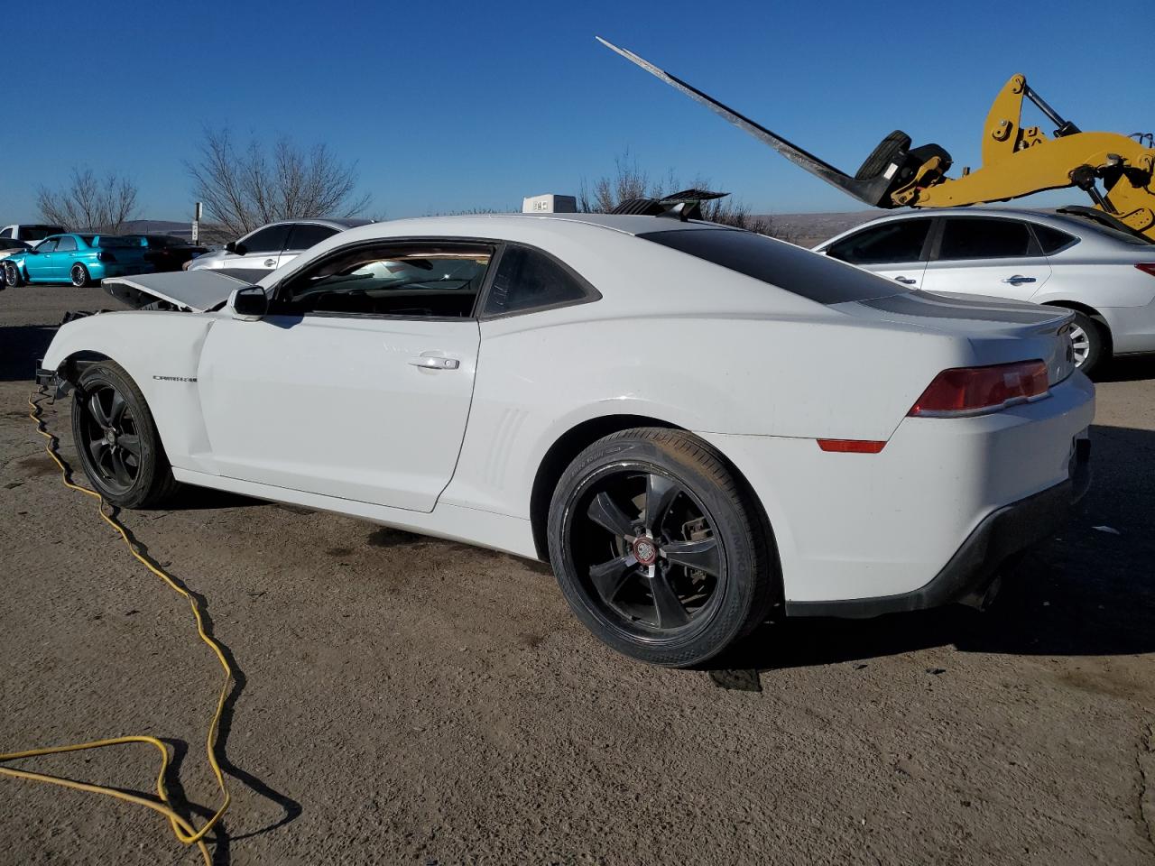 2014 Chevrolet Camaro VIN 2G1FA1E30E9222043 Copart auction photo, front end / side damage thumbnail 2
