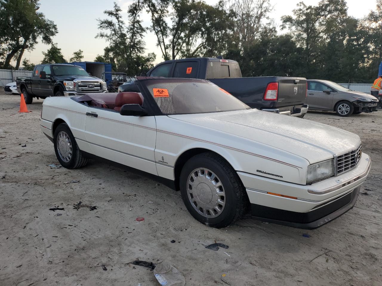 1993 Cadillac Allante VIN 1G6VS3391PU128118 Copart auction photo, water/flood damage thumbnail 4
