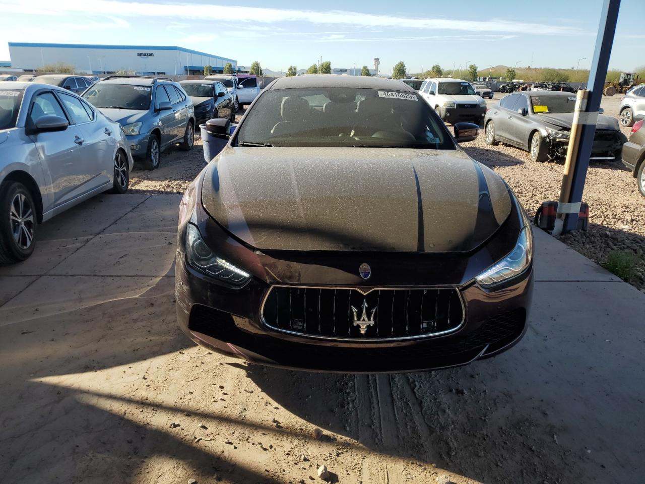 2017 Maserati Ghibli VIN ZAM57RTA5H1213280 Copart auction photo, front end / side damage thumbnail 5