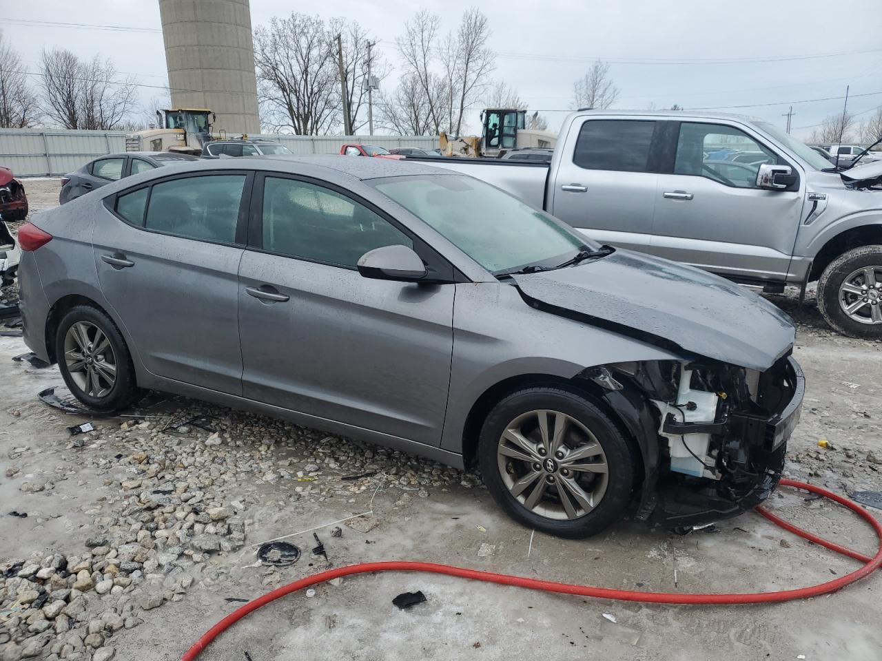 2018 Hyundai Elantra VIN 5NPD84LF3JH263511 Copart auction photo, front end damage thumbnail 4