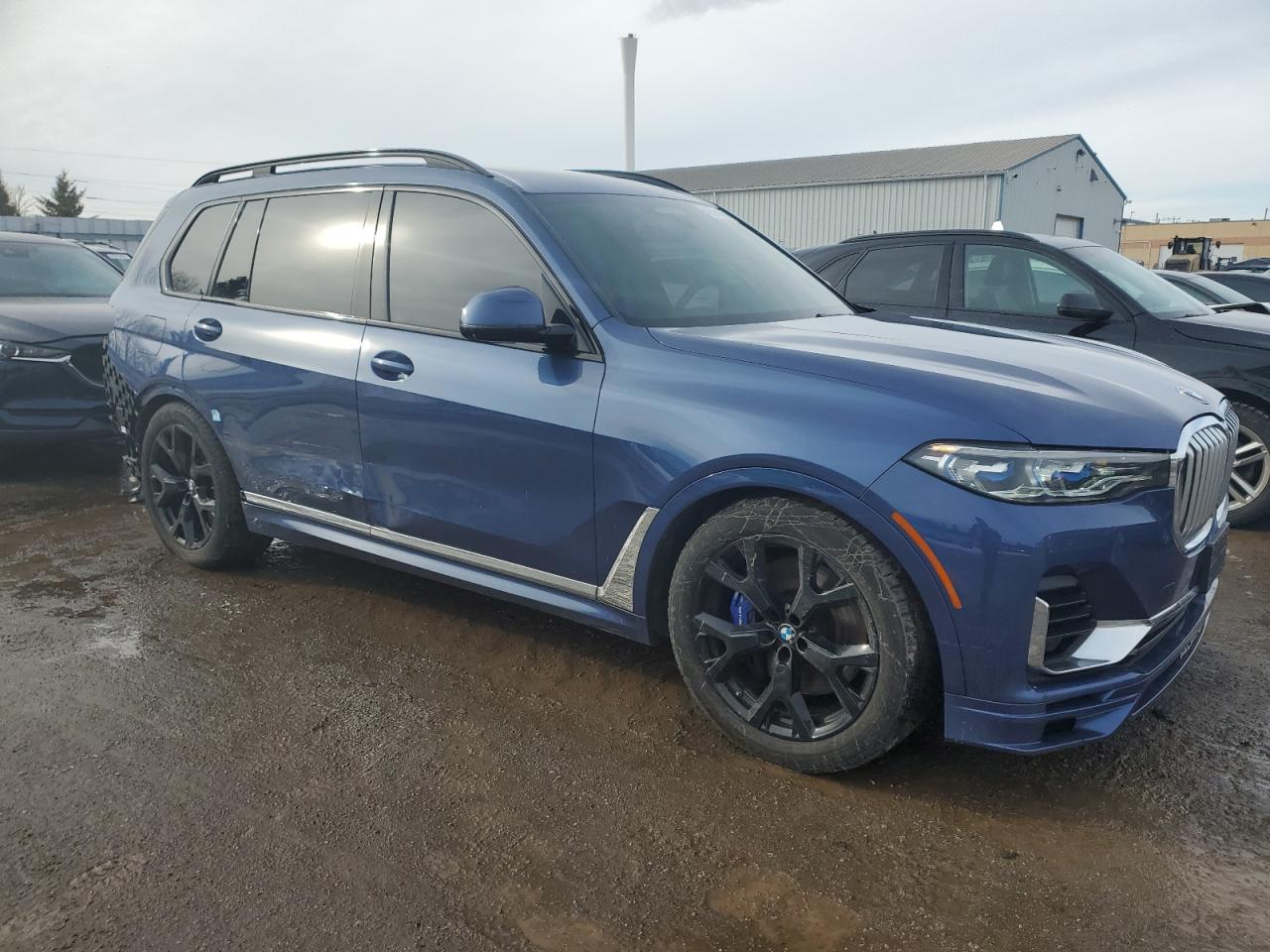 2021 BMW X7 VIN 5UXCX6C17M9G11517 Copart auction photo, rear end / side damage thumbnail 4