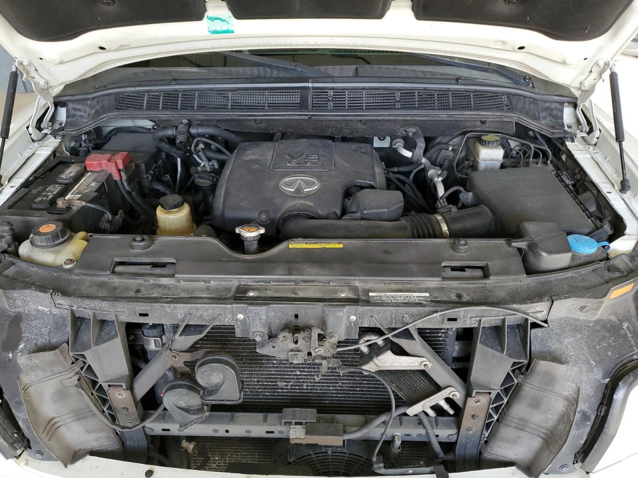 2010 Infiniti QX56 VIN 5N3ZA0NE5AN907732 Copart auction photo, front end / undercarriage damage thumbnail 12