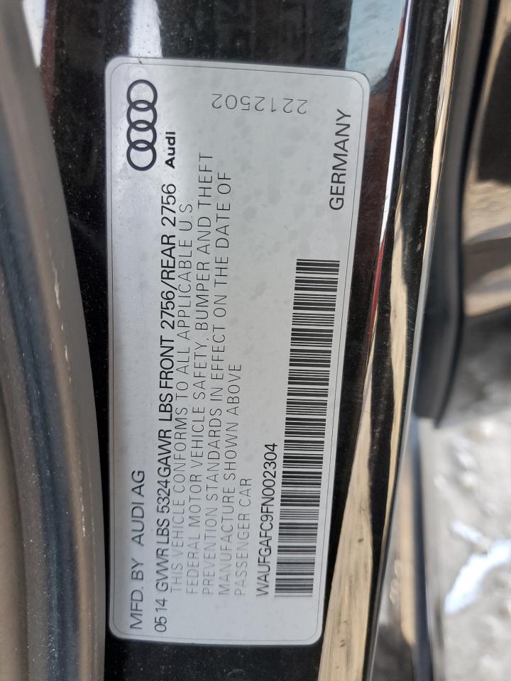 2015 Audi A6 VIN WAUFGAFC9FN002304 Copart auction photo, side damage thumbnail 12
