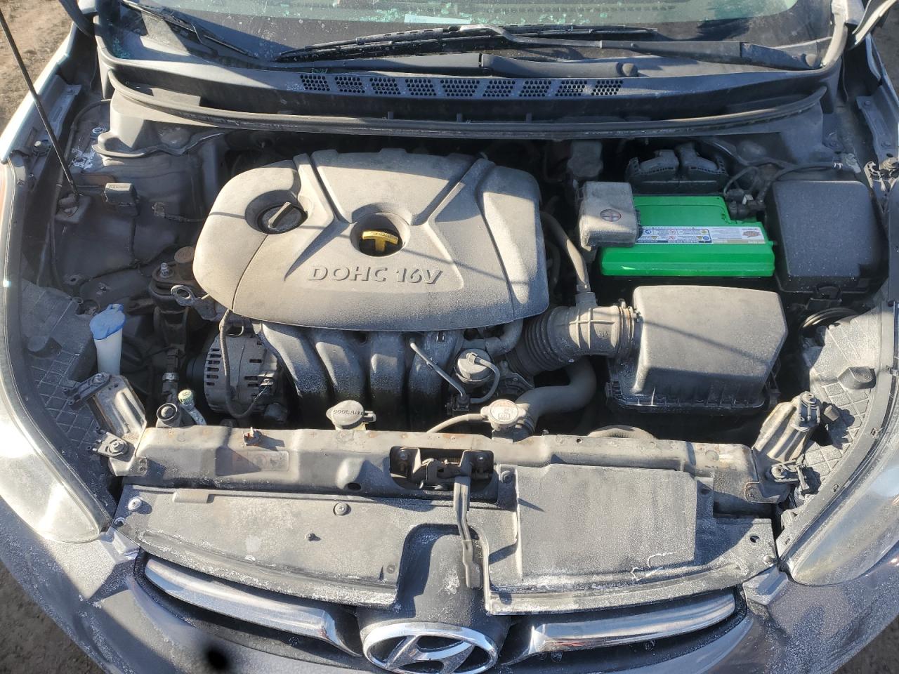2013 Hyundai Elantra VIN 5NPDH4AE4DH413513 Copart auction photo, side damage thumbnail 11